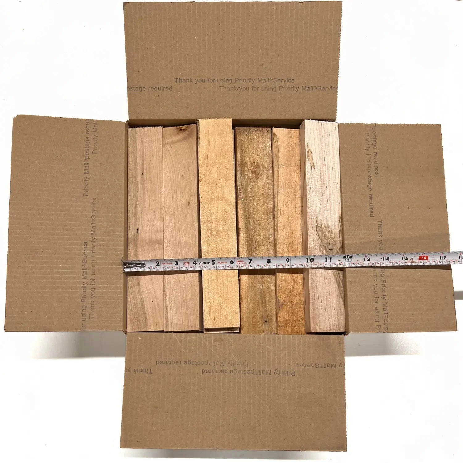 Box Of Ambrosia Maple Wood Scrap DIY Craft Carving Scroll Short Lumber Cutoff Boards - Image 6