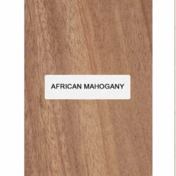African Mahogany/Khaya Knife Scale Blank- 5 X 1-1/2 X 3/8 Inch- Handle Material For Knives, Tools, And Grips (Bookmatched)