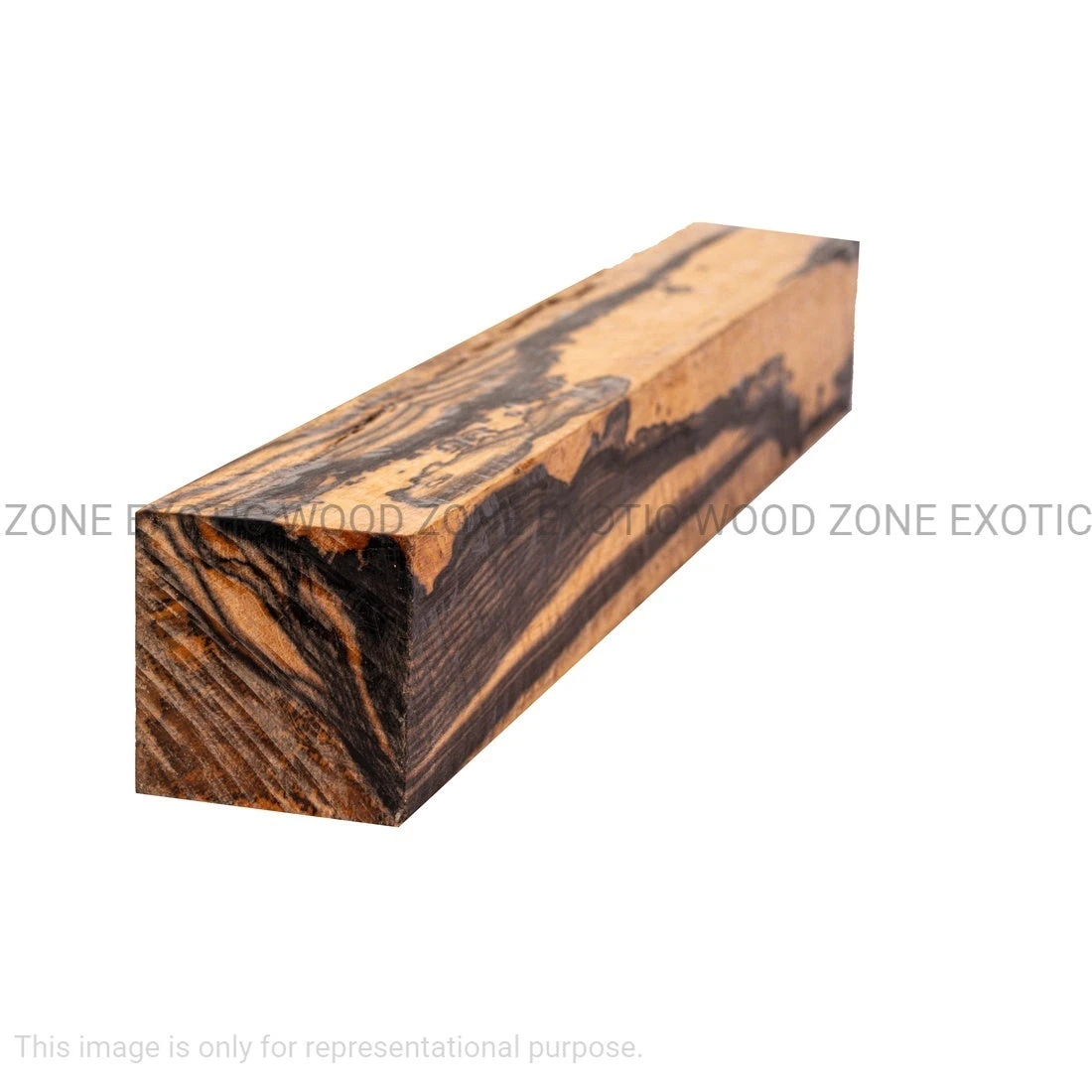 Black And White Ebony Turning Wood Blank - Image 4