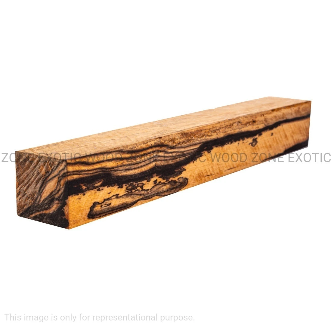 Black And White Ebony Turning Wood Blank - Image 3