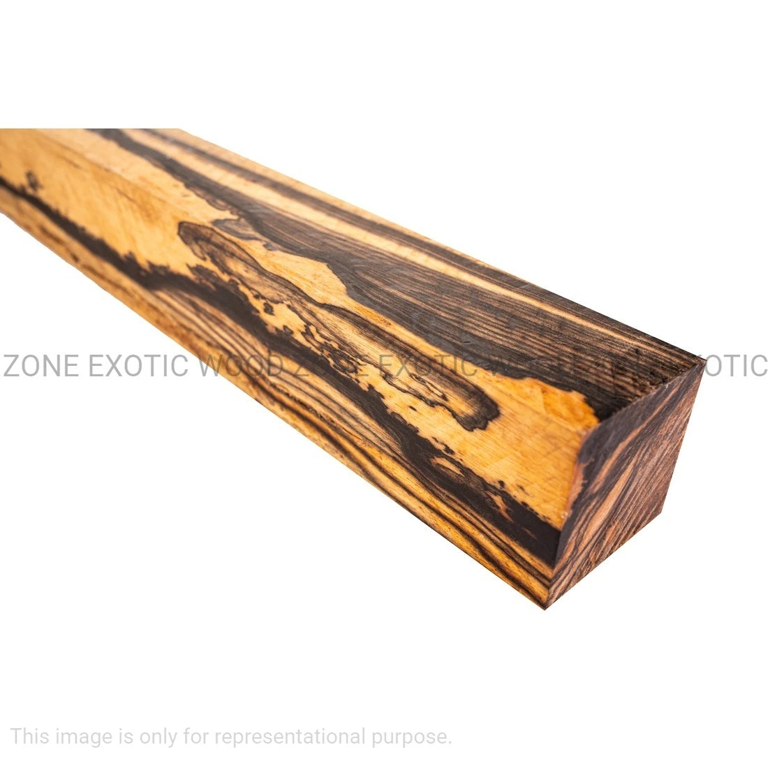 Black And White Ebony Turning Wood Blank - Image 7