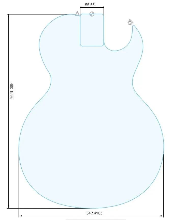 Pre-Cut Guitar Bodies- #Model C-RC - Image 2