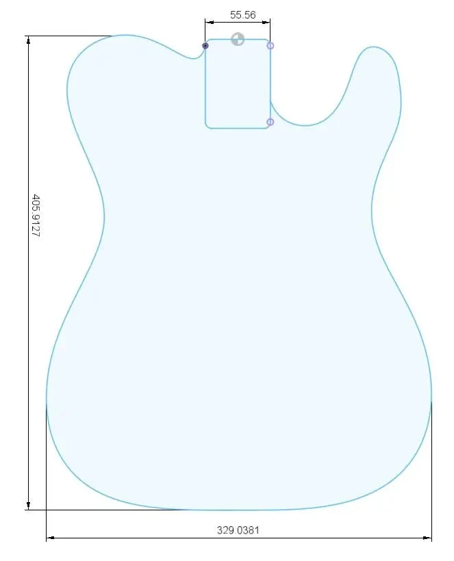 Pre-Cut Guitar Bodies- #Model C-TC - Image 2