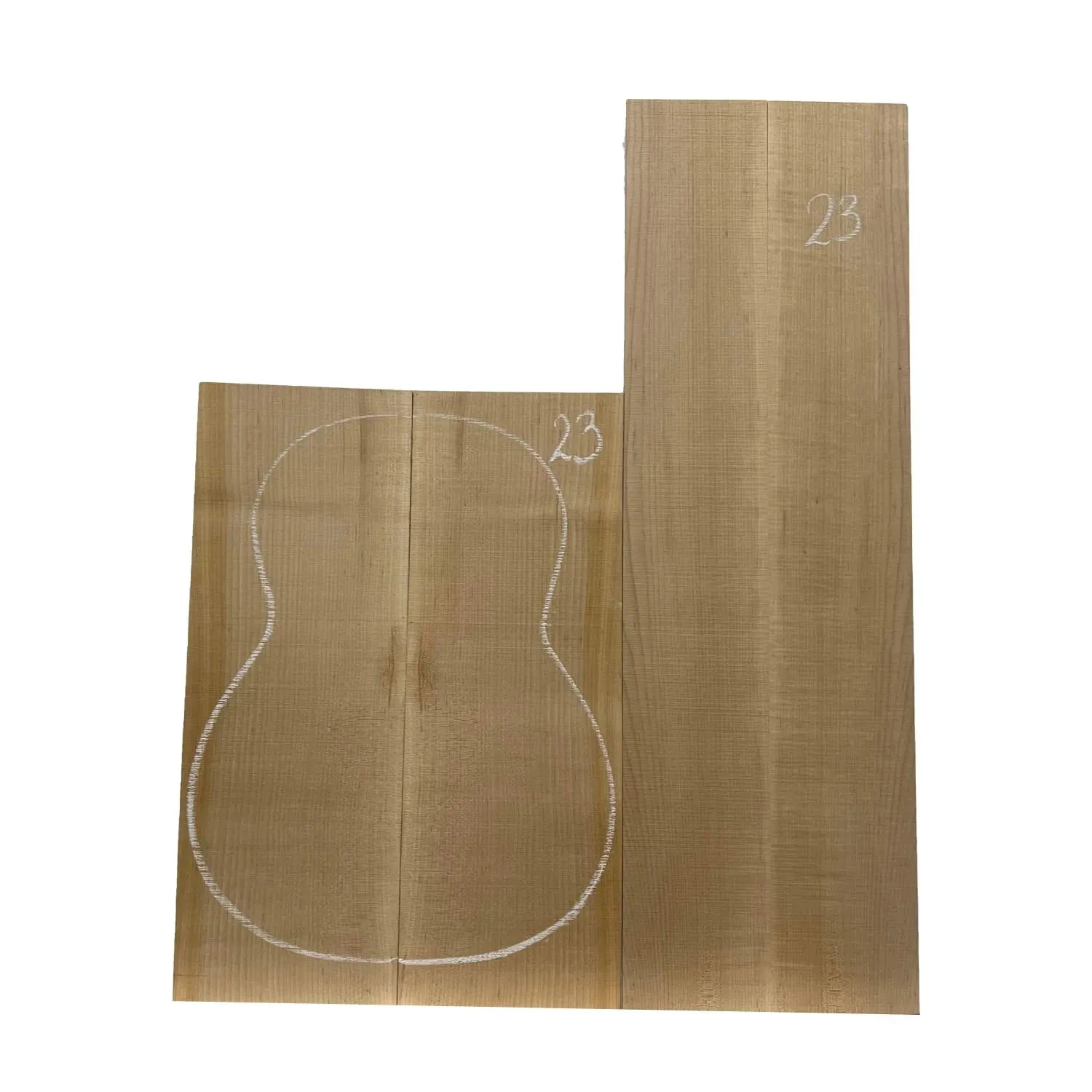 Flame Hard Maple Classical Guitar Back And Side Set #23
