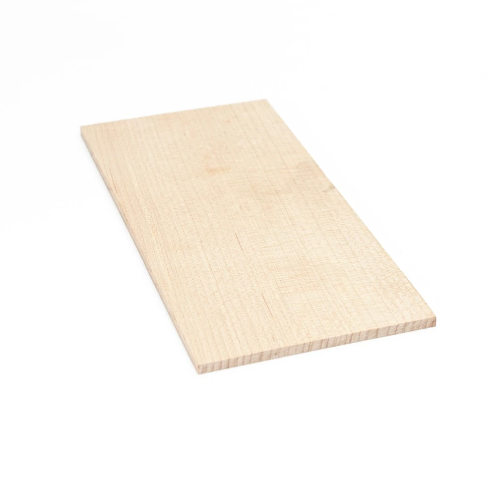 Hard Maple Quarter Cut Music Grade Wood Veneer | Marquetry Inlay - 200mm X 100mm X 4mm