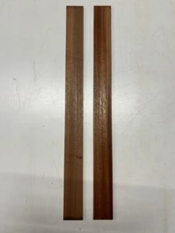 2 Pack, Sapele Thin Stock Lumber 24" X 2" X 1/4"#4486