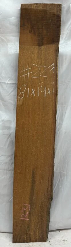 Merbau Lumber Live Edge Slab - 81" X 14" X 1" #227