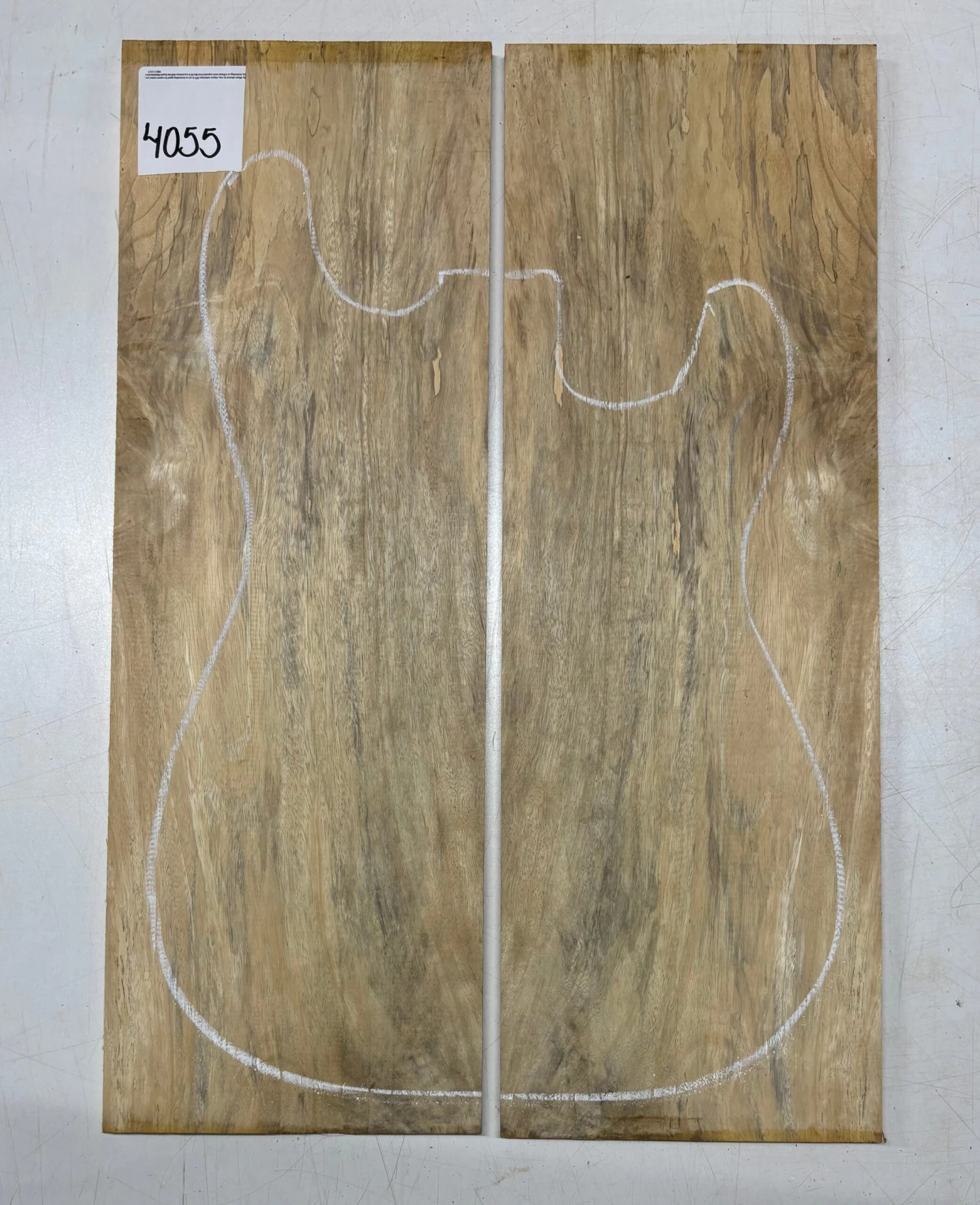 Yellow Tamarind Guitar Drop Tops 21-1/4" X 7-1/4" X 3/8" #4055 - Image 2