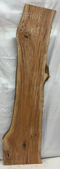 Indian Mahogany Lumber Live Edge Slab - 80"x 15"x 1" #405