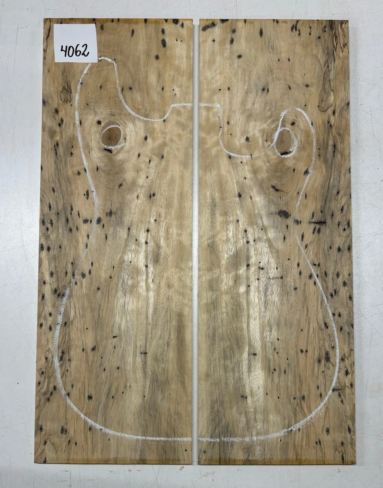 Yellow Tamarind Guitar Drop Tops 21-1/4" X 7-1/4" X 3/8" #4062 - Image 2