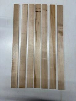 7 Pack, Hard Maple Thin Stock Lumber 30" X 2" X 3/8"#4145