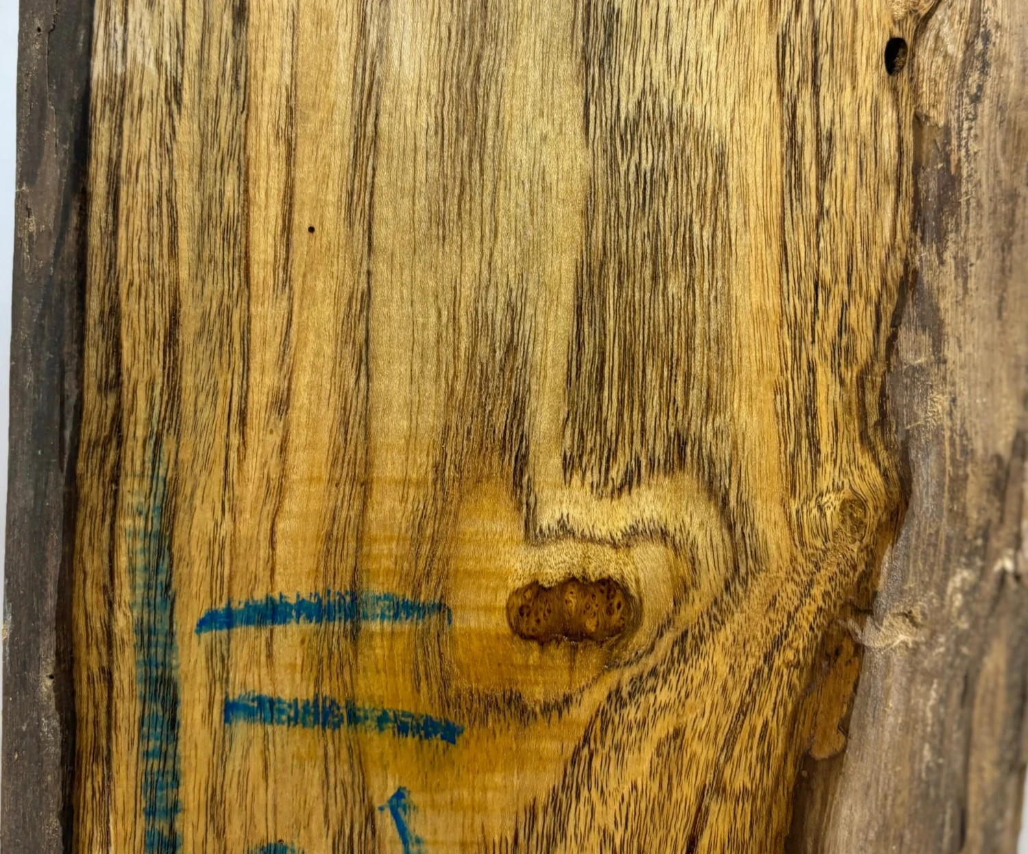 Teak Lumber Live Edge Slab - 81"x 6"x 1" #530 - Image 3