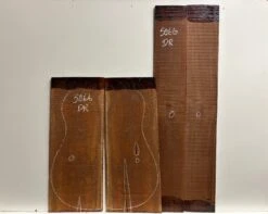 Madagascar Rosewood Dreadnought Guitar Back And Side Seconds Set #5066