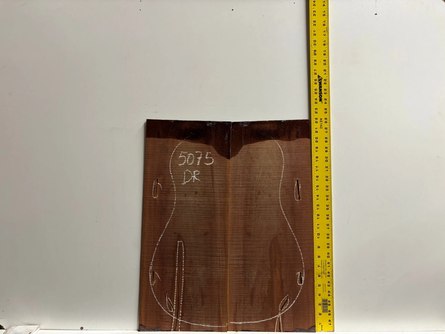 Madagascar Rosewood Dreadnought Guitar Back And Side Seconds Set #5075 - Image 3