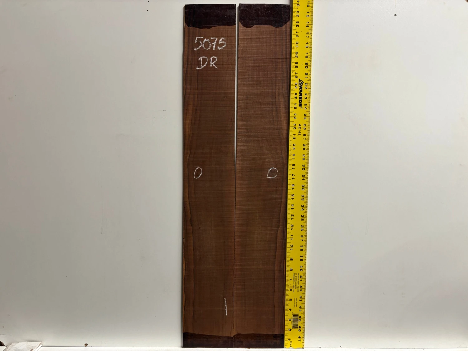 Madagascar Rosewood Dreadnought Guitar Back And Side Seconds Set #5075 - Image 5