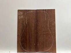 Madagascar Rosewood Dreadnought Guitar Back Set- 21-1/2" X 9" X 3/16" (Seconds) #124