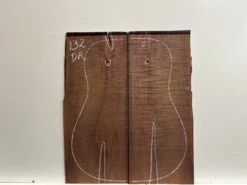 Madagascar Rosewood Dreadnought Guitar Back Set- 21-1/2" X 9" X 3/16" (Seconds) #132