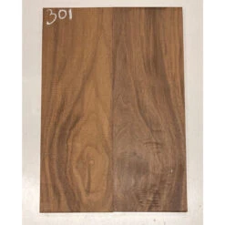 Black Walnut Bookmatched Guitar Drop Tops 21" X 7-1/4" X 1/4" #301