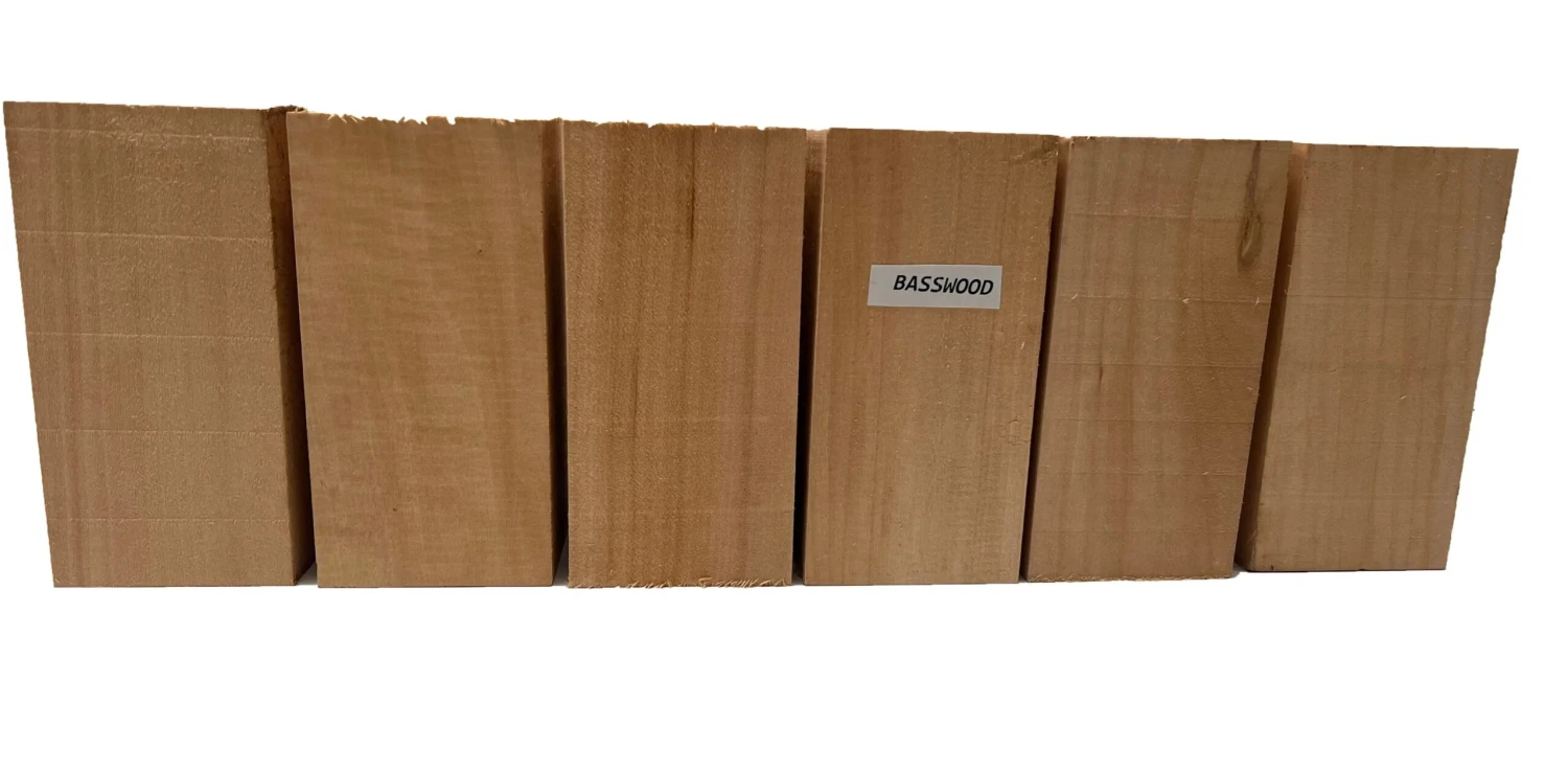 Basswood For Carving | Best Whittling Wood (Pack Of 6) 3" X 3" X 6" - Image 4