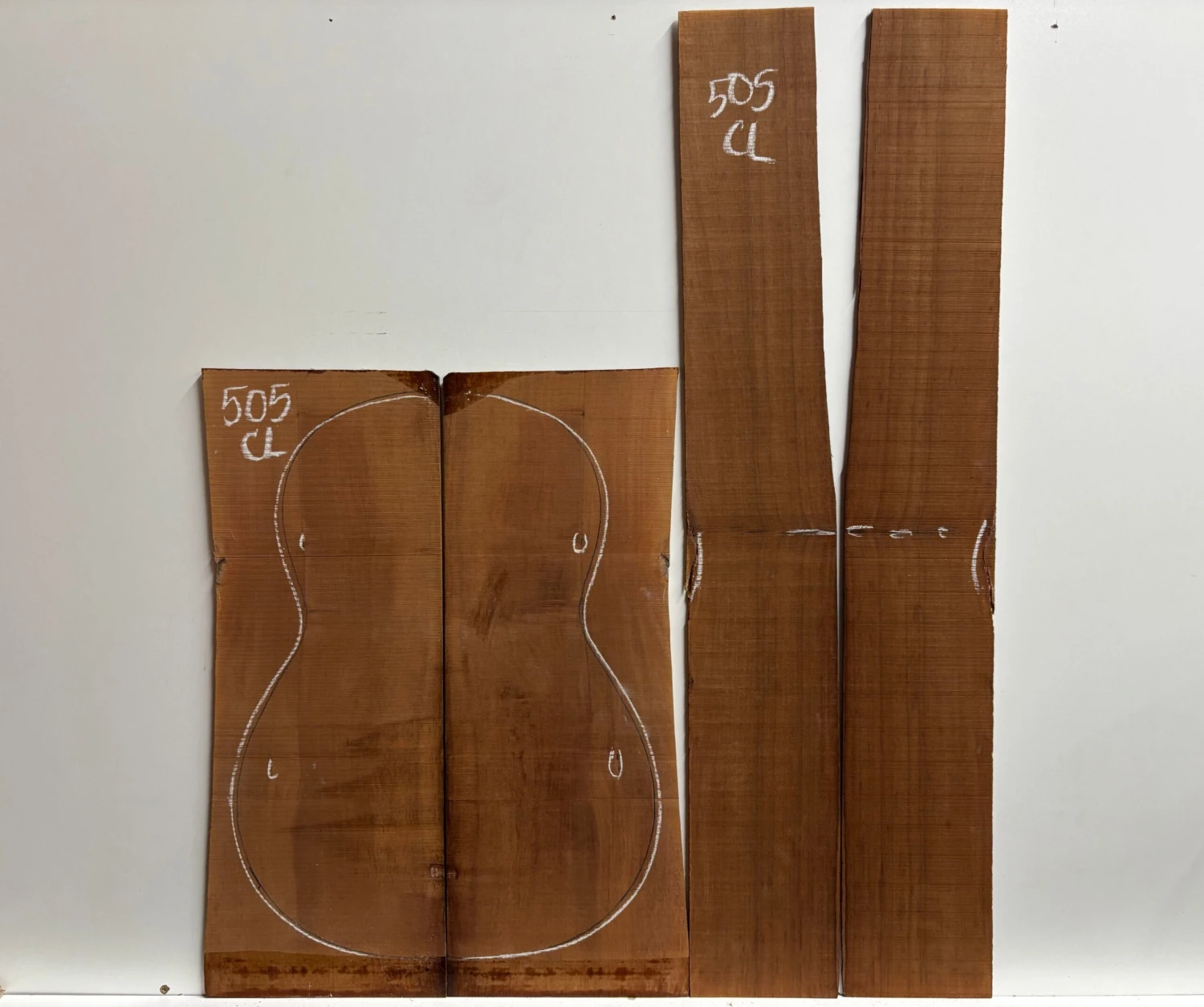 Madagascar Rosewood Classical Guitar Back And Side Seconds Set #505