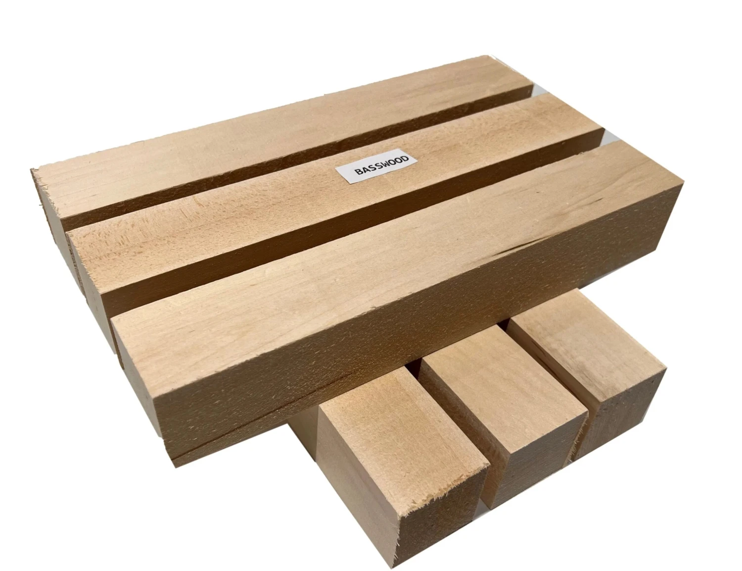 Large Basswood Whittling | Wood Carving Blocks (Pack Of 6) 2" X 2" X 12" - Image 4