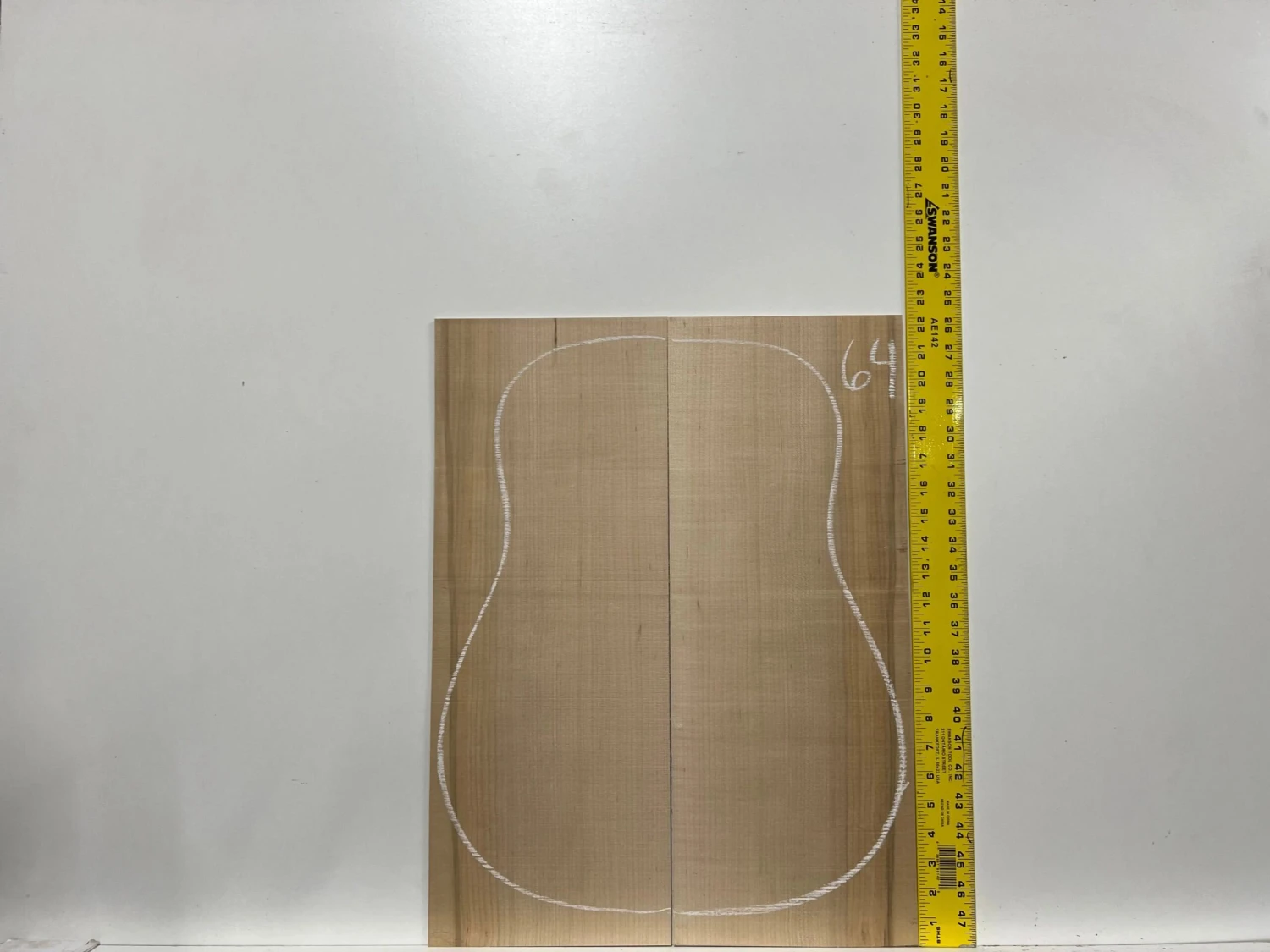 Flame Hard Maple Dreadnought Guitar Back & Side Set #64 - Image 5