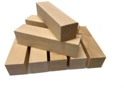 Whittling Wood | Basswood Carving Blocks (Pack Of 8) 1-1/2" X 1-1/2" X 6"