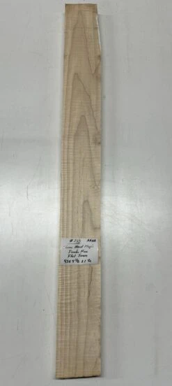 Fender Flame Maple Guitar Neck Blank - AAAA Grade (Flat Sawn) #253