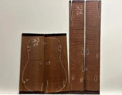 Amazon Rosewood Dreadnought Guitar Back And Side Seconds Set #363