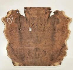 Australian Red Mallee Burl Guitar Drop Top Set 21" X 14" X 1/4" #07