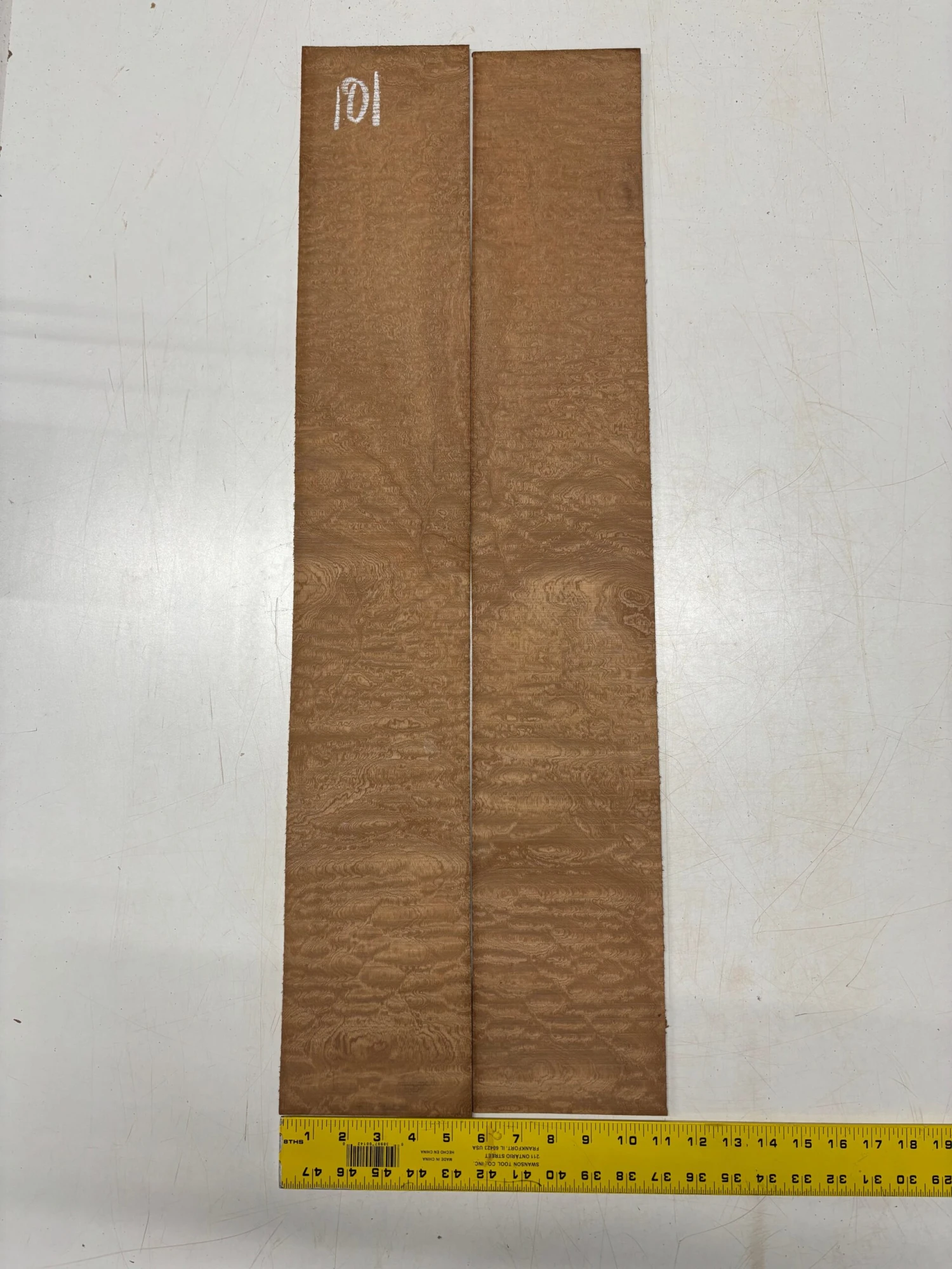 Quilted Sapele Dreadnought Guitar Back And Side Seconds Set #101 - Image 5