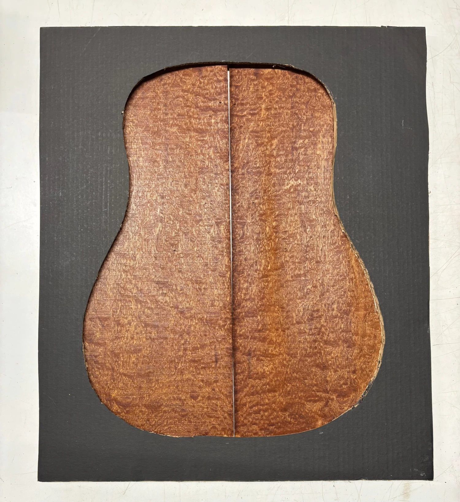 Quilted Sapele Dreadnought Guitar Back And Side Seconds Set #202 - Image 4