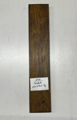 Cocobolo Lumber Board 25" X 4-3/4" X 7/8" #02