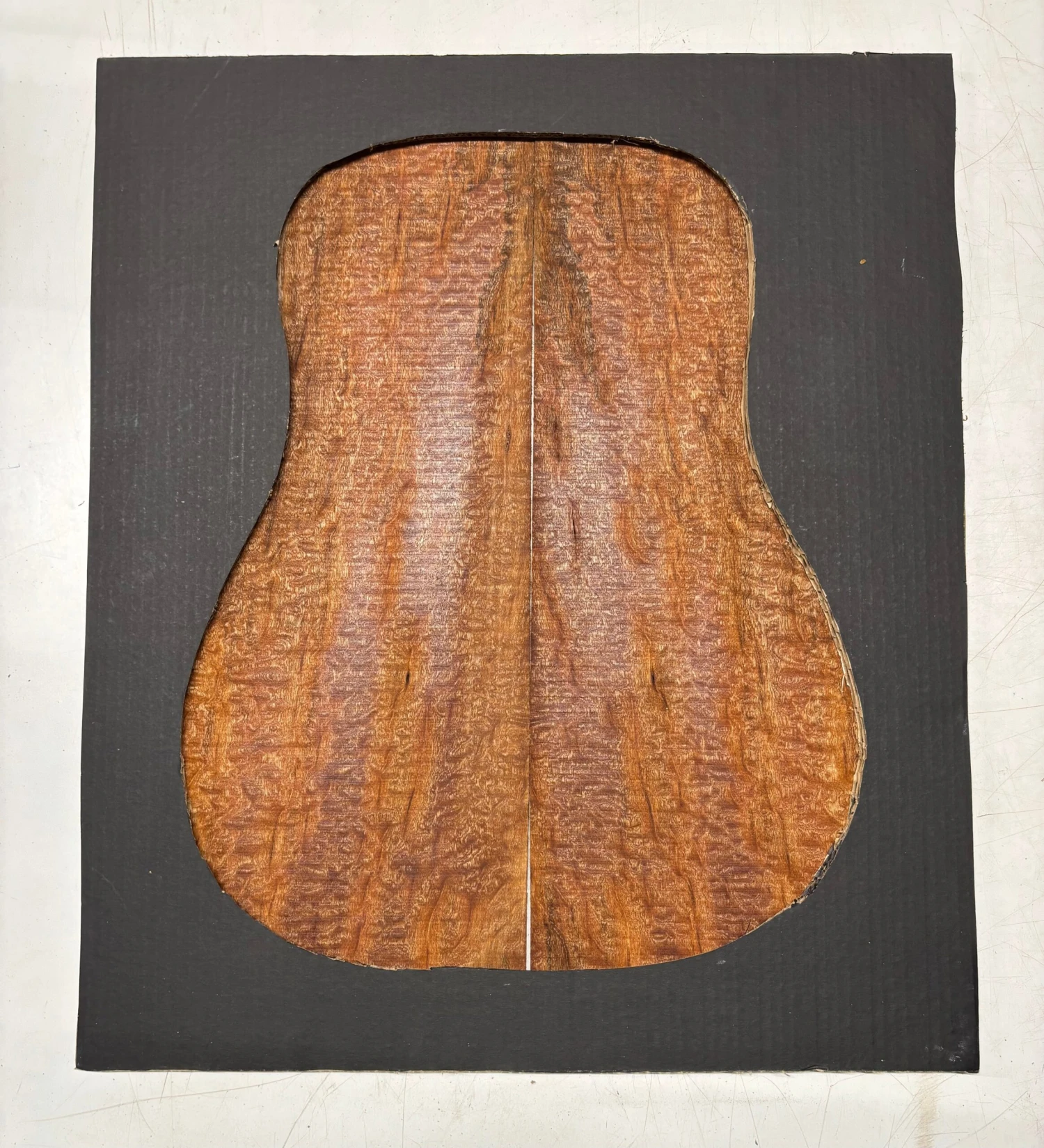 Quilted Sapele Dreadnought Guitar Back And Side Seconds Set #205 - Image 4