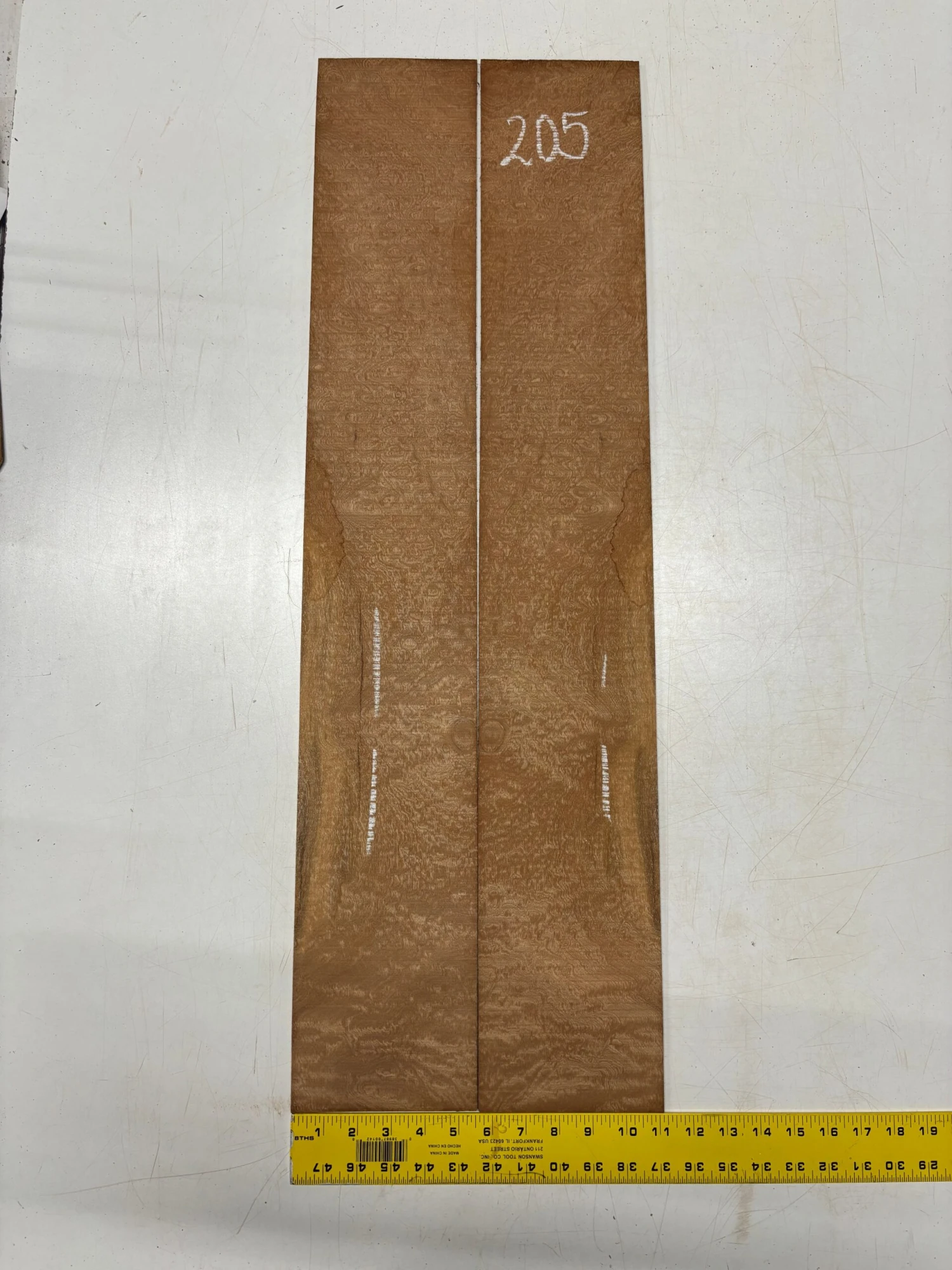 Quilted Sapele Dreadnought Guitar Back And Side Seconds Set #205 - Image 5