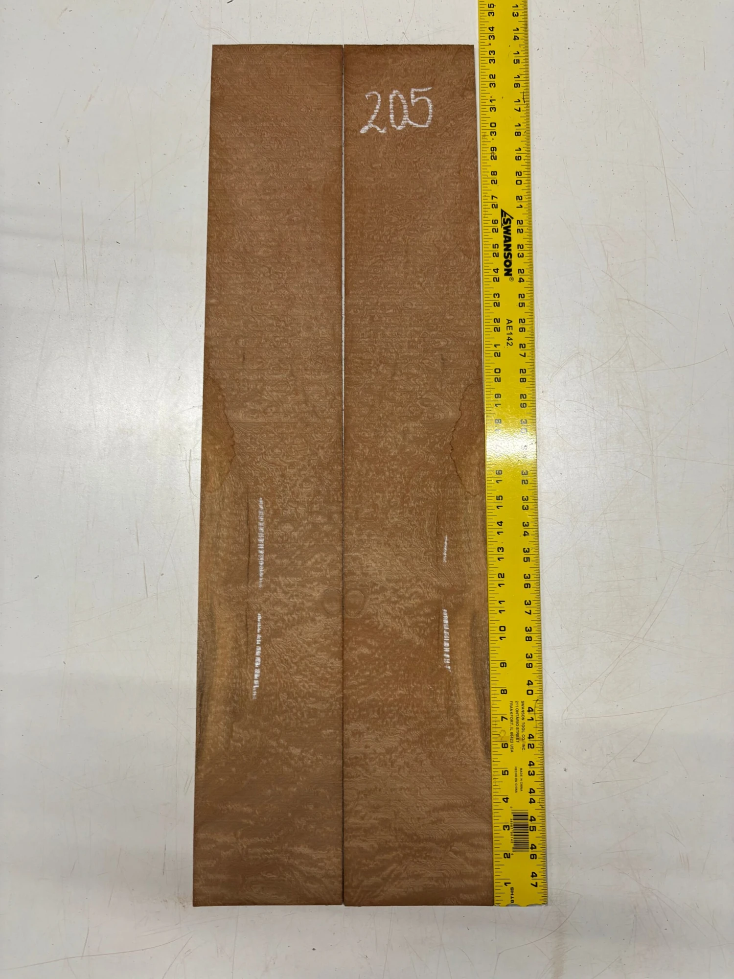 Quilted Sapele Dreadnought Guitar Back And Side Seconds Set #205 - Image 6