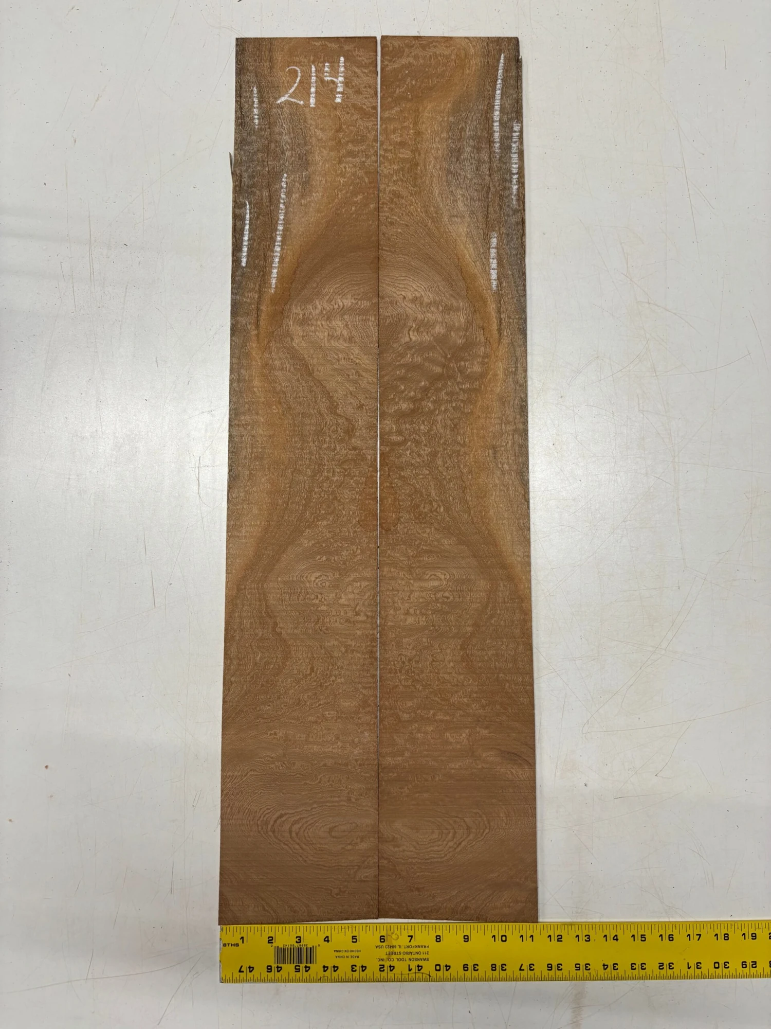 Quilted Sapele Dreadnought Guitar Back And Side Seconds Set #214 - Image 5