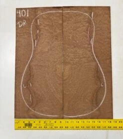 Quilted Sapele Dreadnought Guitar Back Seconds Set #401