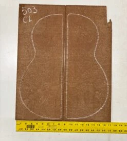 Quilted Sapele Dreadnought Guitar Back Set #503