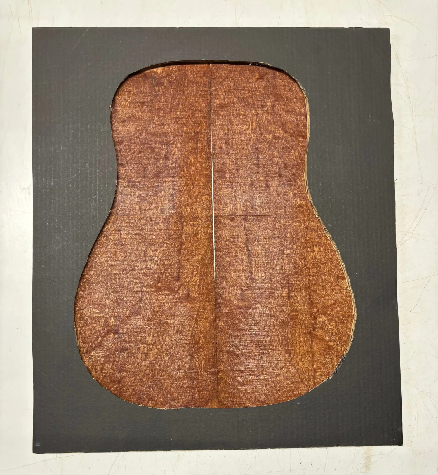 Quilted Sapele Dreadnought Guitar Back Set #503 - Image 3