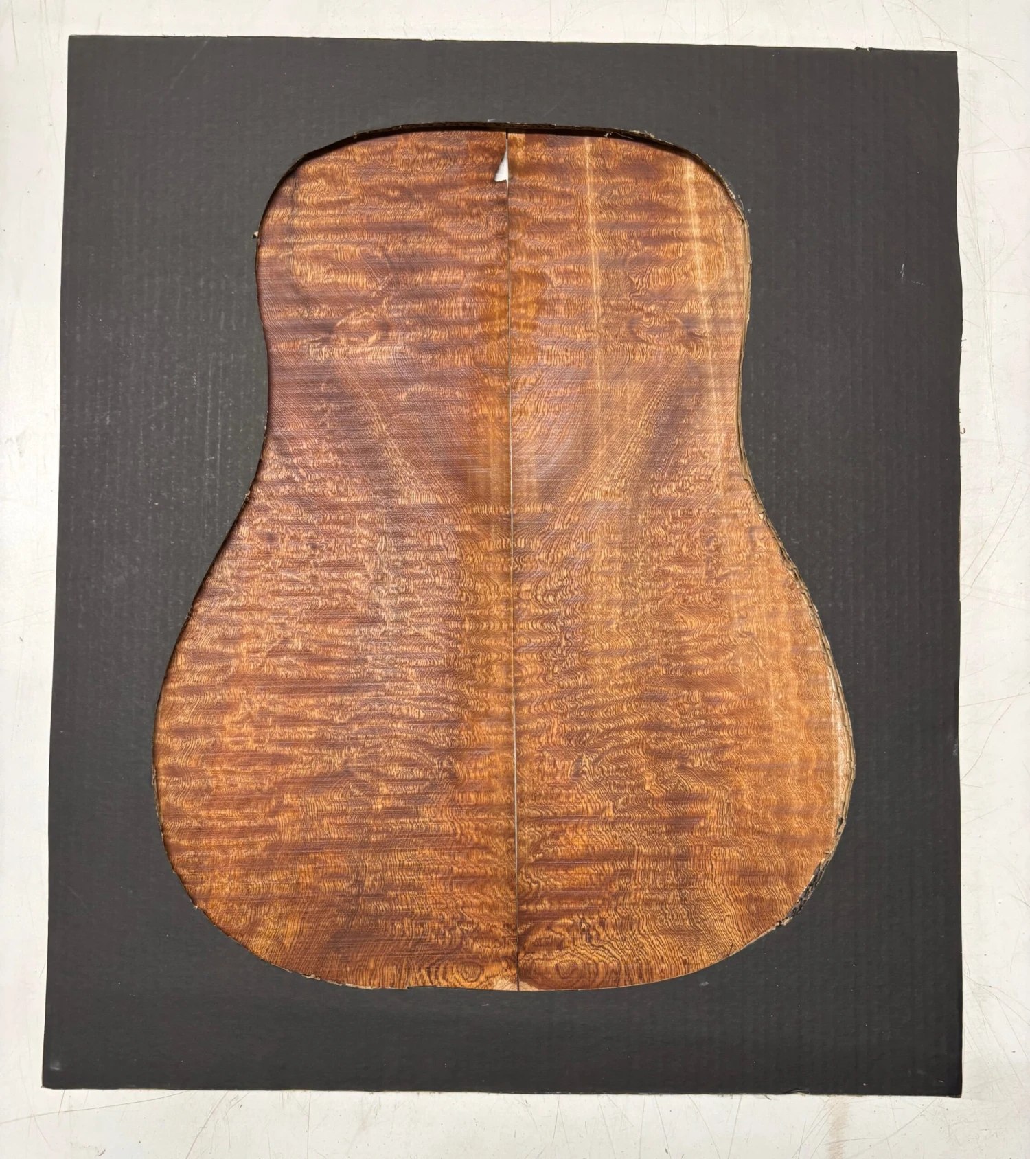 Quilted Sapele Dreadnought Guitar Back Set #507 - Image 3
