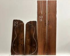 Madagascar Rosewood Classical Guitar Back And Side Seconds Set #513