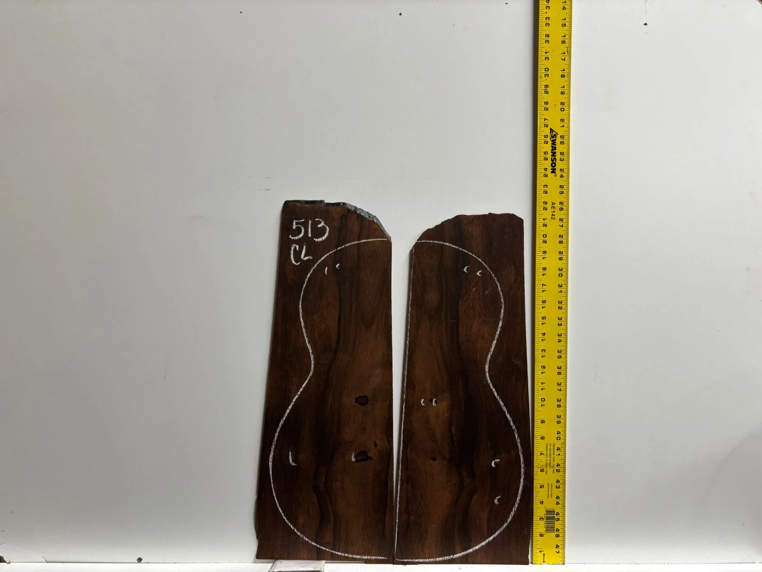 Madagascar Rosewood Classical Guitar Back And Side Seconds Set #513 - Image 3