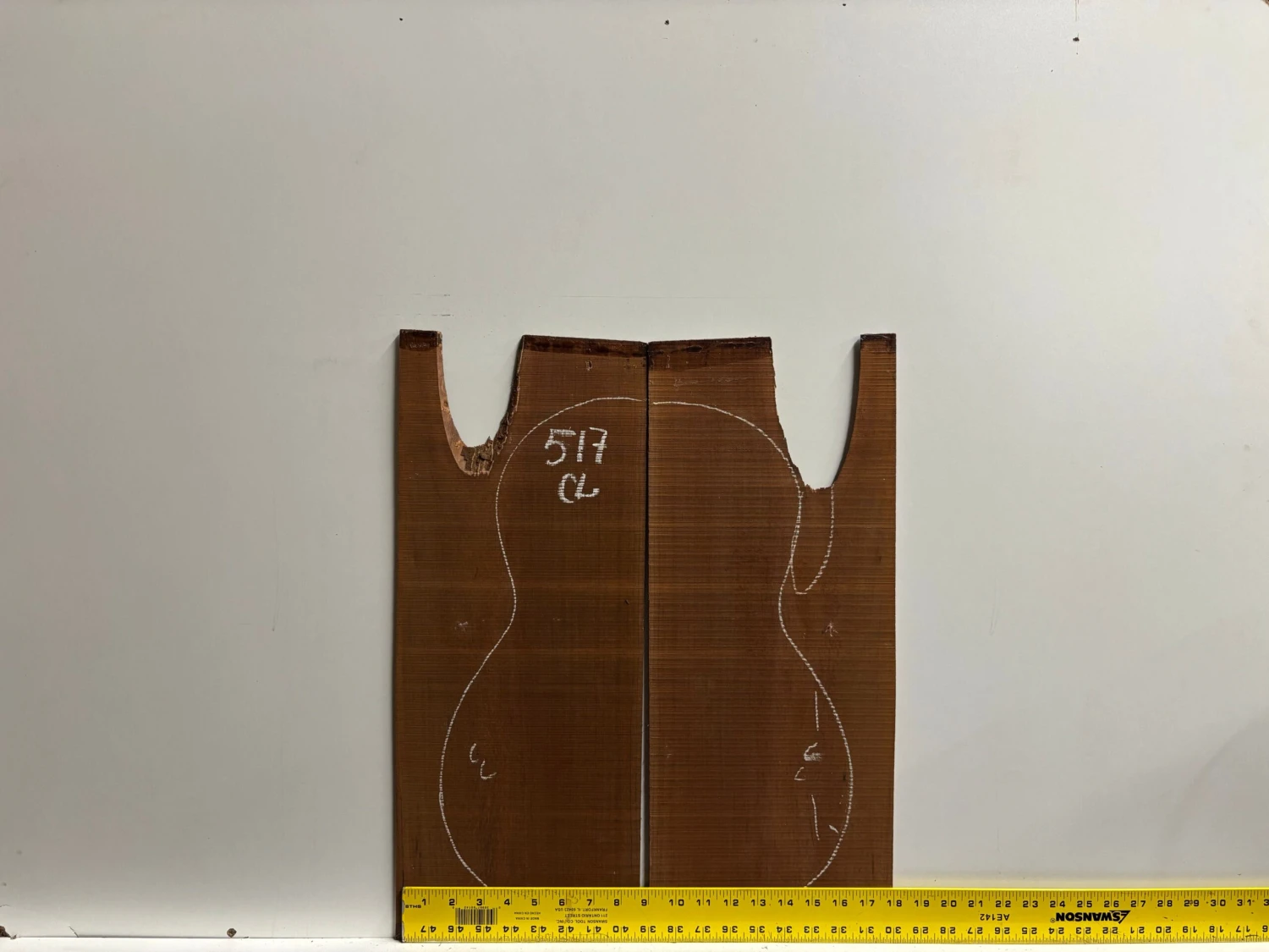 Madagascar Rosewood Classical Guitar Back And Side Seconds Set #517 - Image 2