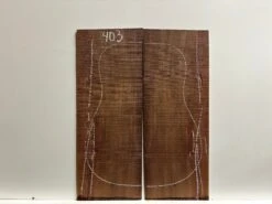 Madagascar Rosewood Dreadnought/Jumbo Guitar Back Set- 24" X 9" X 1/8" (Seconds) #403