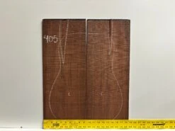 Madagascar Rosewood Dreadnought/Jumbo Guitar Back Set- 24" X 9" X 1/8" (Seconds) #405