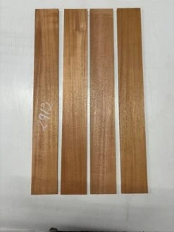 4 Pack, Honduras Mahogany Thin Stock Lumber 30" X 3-7/8" X 3/8" #2913