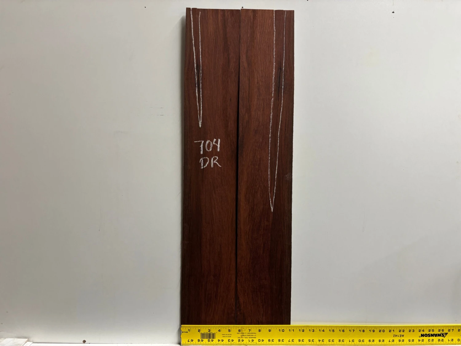 Madagascar Rosewood Dreadnought Guitar Side Set- 34" X 5-1/4" X 1/8" (Seconds) #704 - Image 2