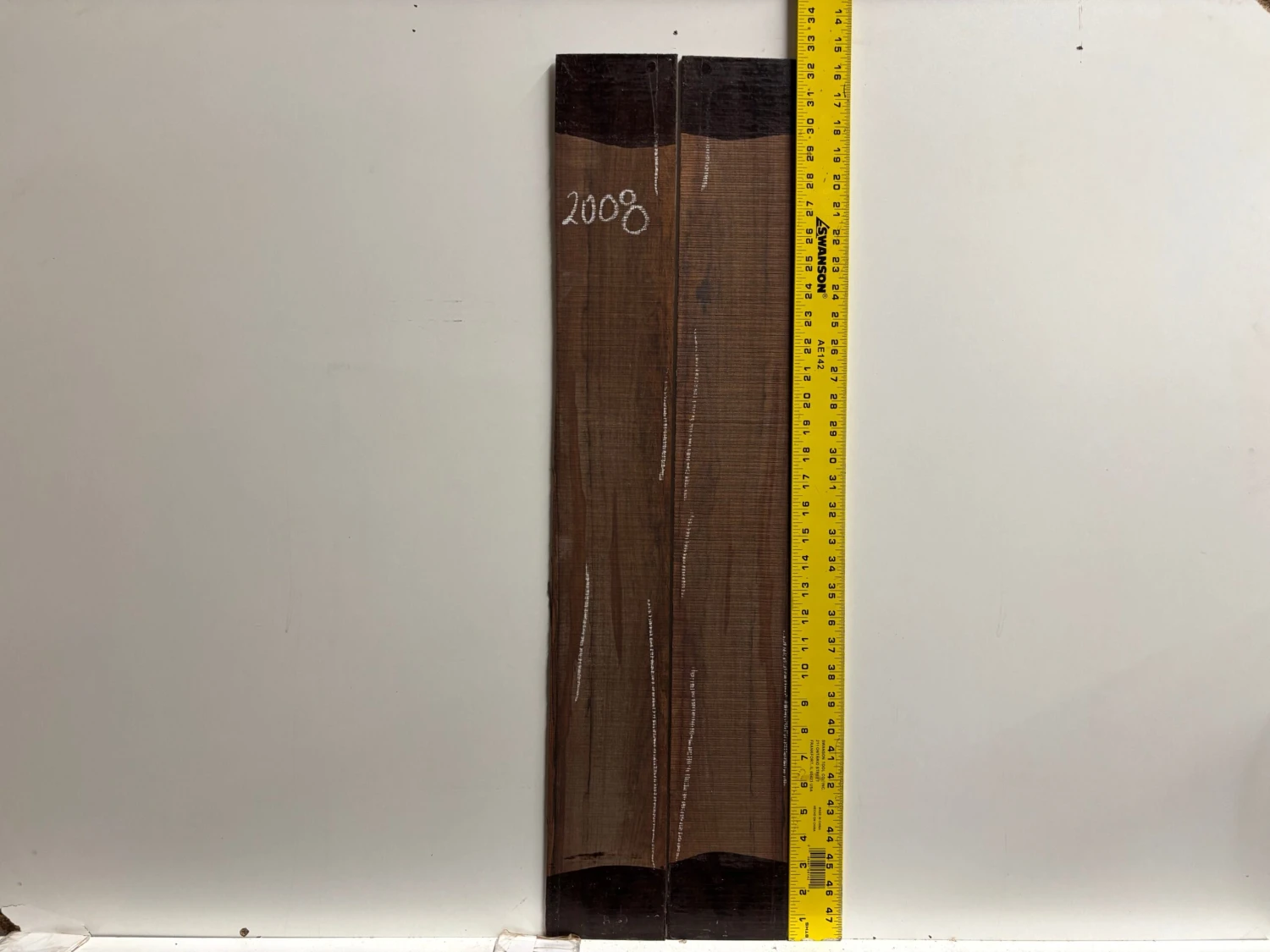 Madagascar Rosewood Parlor Guitar Side Set (Seconds) #2008 - Image 3