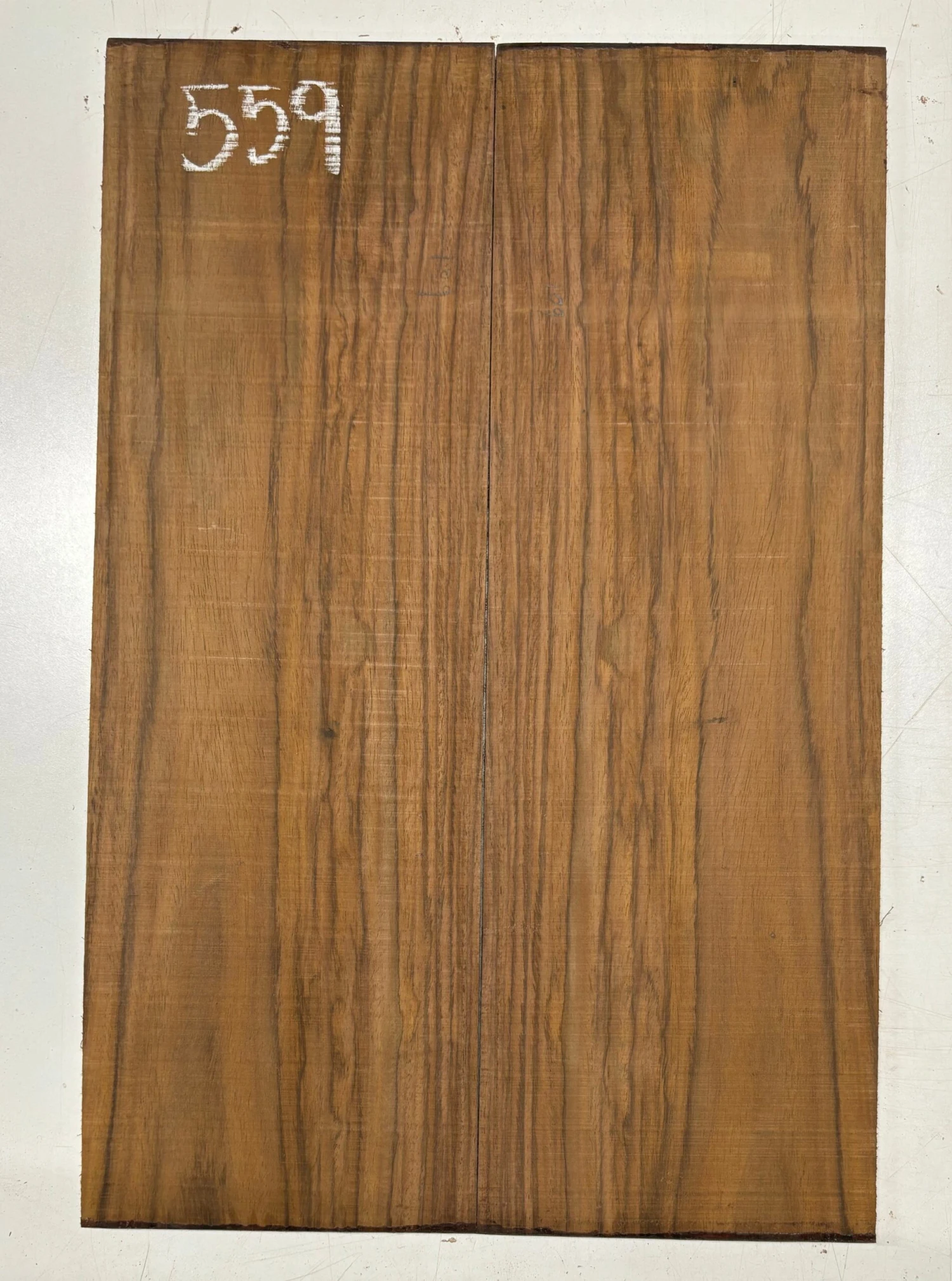 Rare Tiger Striped Rosewood Guitar Drop Top - 22-1/2" X 7-1/4" X 3/8" #559